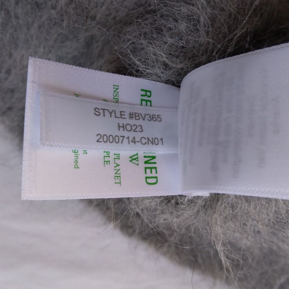 J. Crew Alpaca Blend Cardigan Gray Oversized Preppy Cabincore Women's Size L - Picture 11 of 16